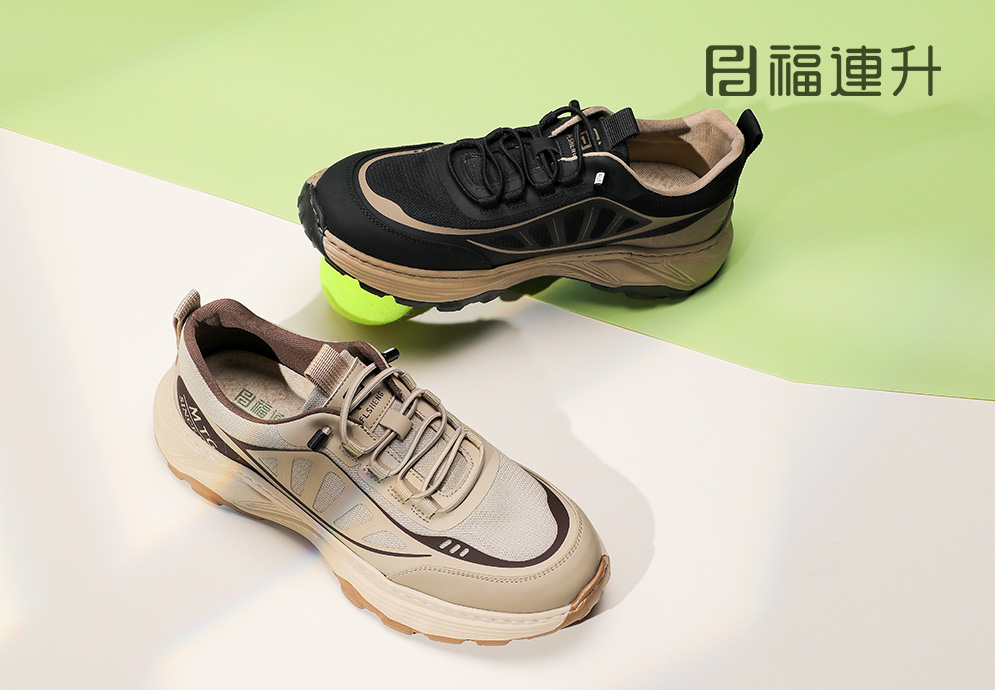 福連升春季新款休閑戶外旅行男鞋