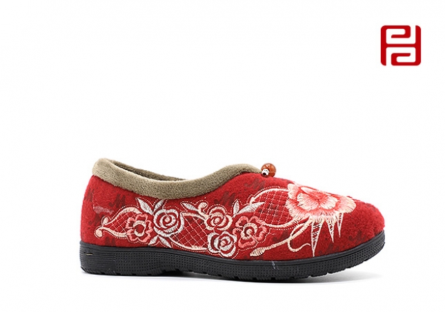 福連升冬季新款中國風(fēng)尚老北京布鞋漢唐風(fēng)韻漢舞鞋