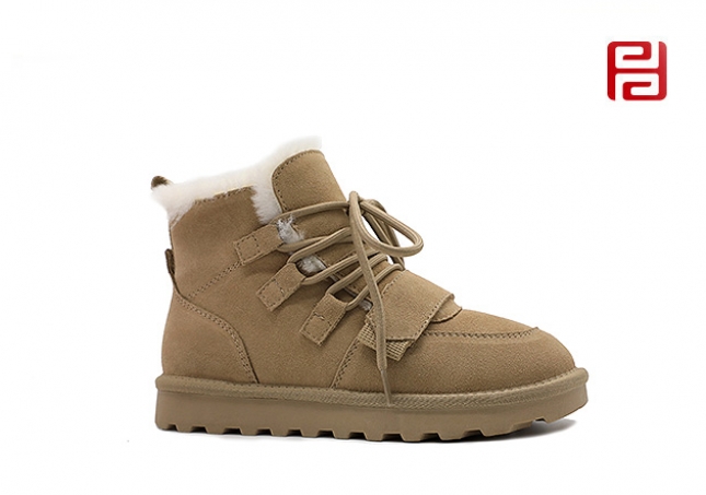 福連升冬季新款休閑生活女鞋時尚休閑雪地靴