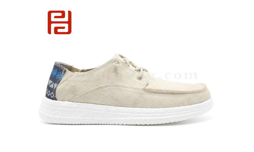 春款休閑男鞋麻布透氣布鞋一腳蹬懶人潮流百搭休閑板鞋