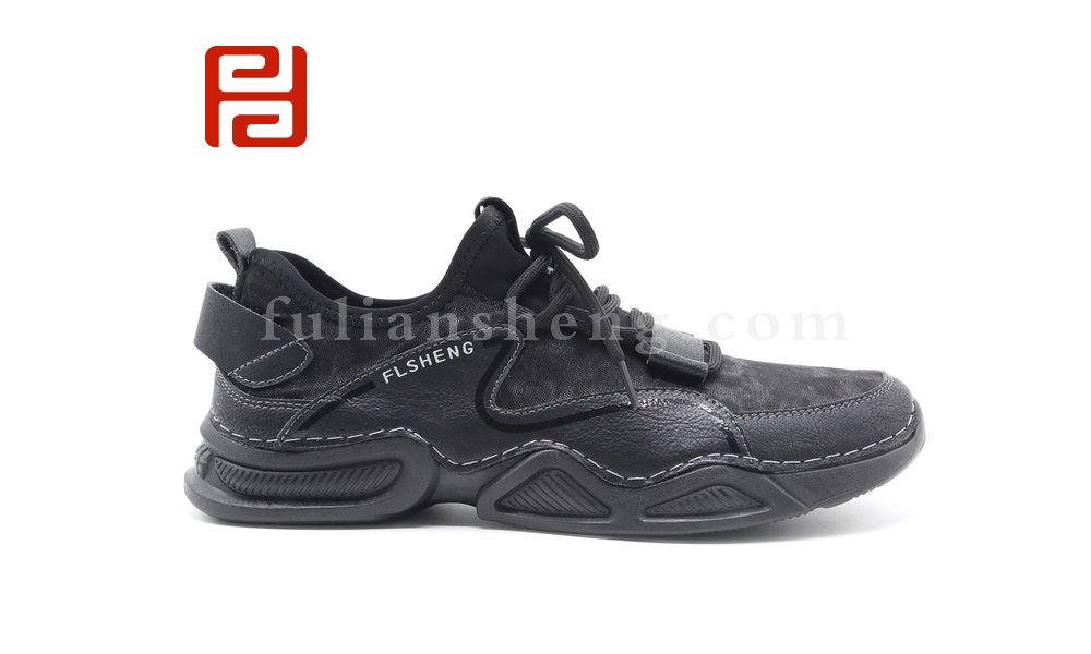 福連升春季新款休閑運(yùn)動(dòng)旅游鞋戶外漫步鞋拼色男鞋